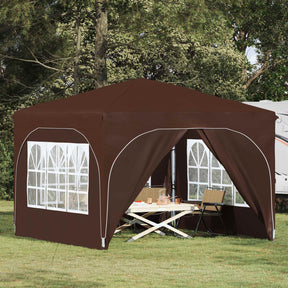 Vidaxl pop-up partytent 290 x 290 x 245 cm bruin