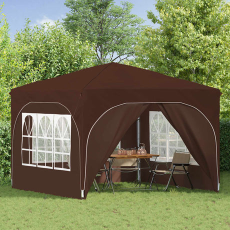 Vidaxl pop-up partytent 290 x 290 x 245 cm bruin