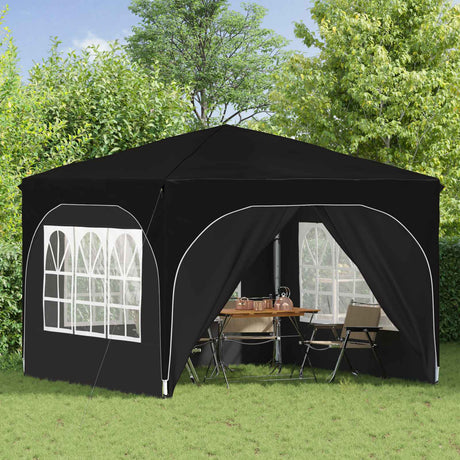 Vidaxl pop-up partytent 290 x 290 x 245 cm zwart
