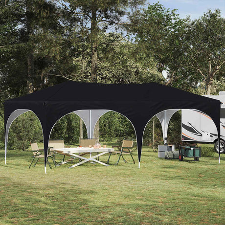 Vidaxl pop-up partytent 575 x 288 x 245 cm zwart oxford stof