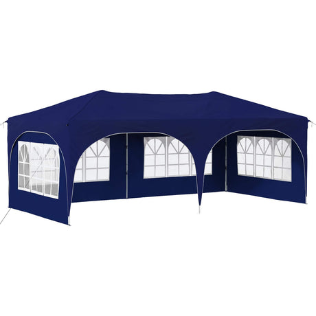 Vidaxl pop-up partytent 575 x 288 x 245 cm blauw oxford stof