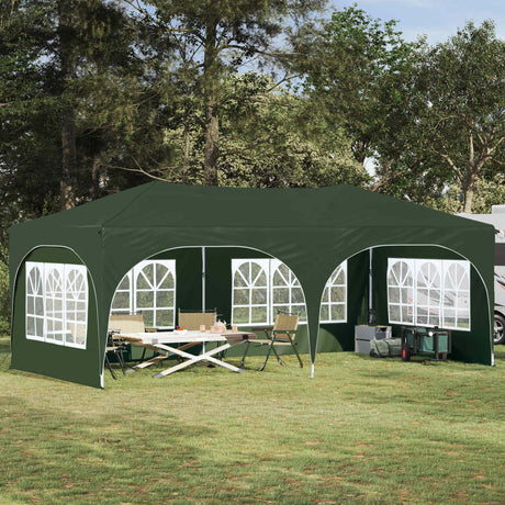 Vidaxl pop-up partytent 575 x 288 x 245 cm groen oxford stof