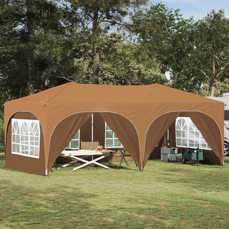 Vidaxl pop-up partytent 575 x 288 x 245 cm beige oxford stof
