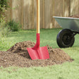 Vidaxl schep hoofd 4 st rood 39,5 x 27,5 cm gepoedercoat staal