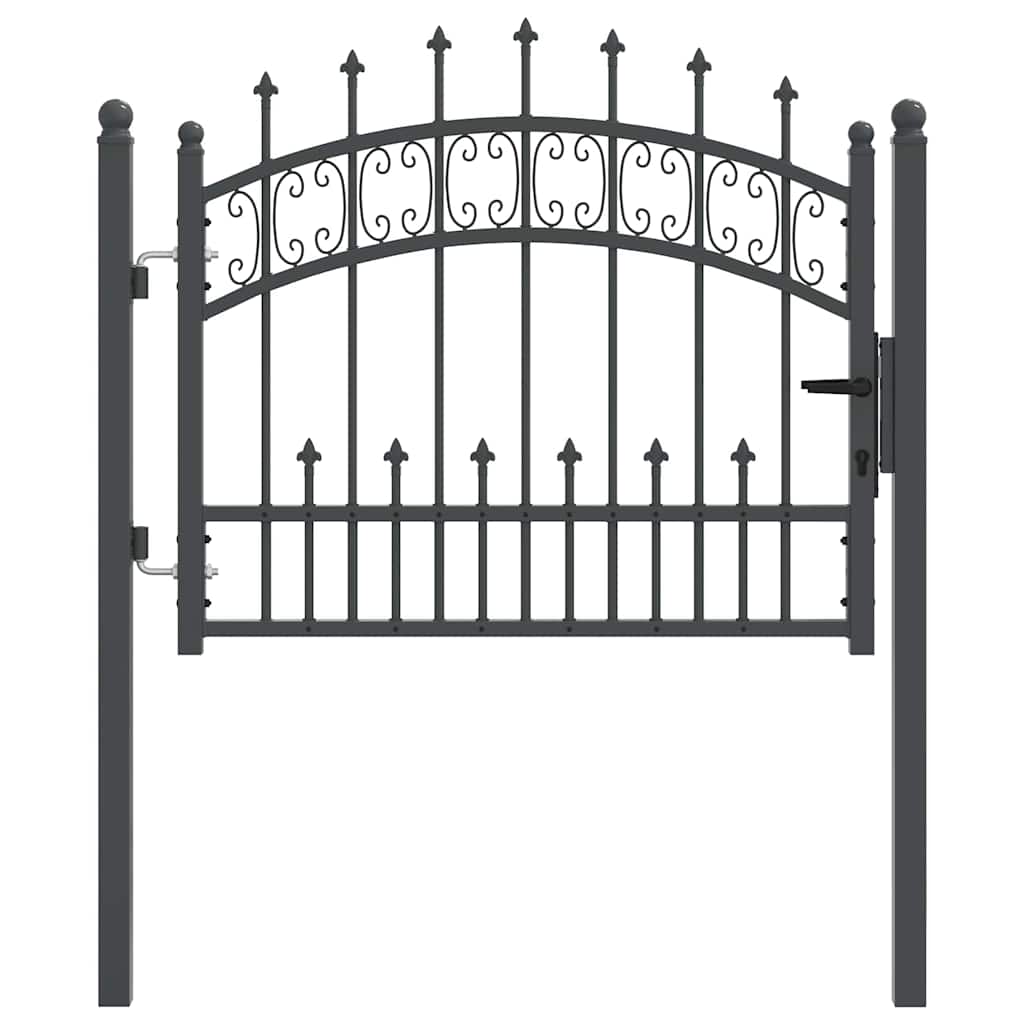 Vidaxl hekpoort met spear boven kampen 103 x 75 cm vergrendelbaar