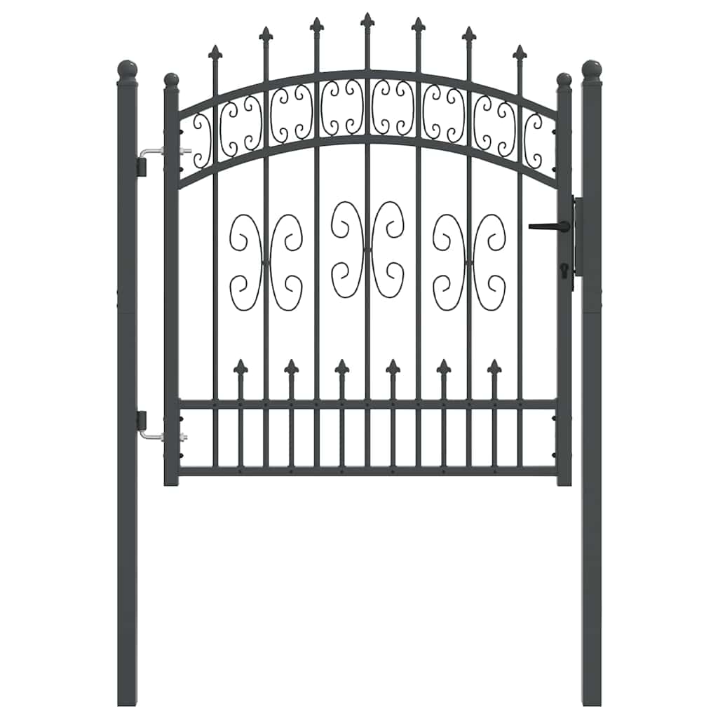 Vidaxl hekpoort met spear boven kampen 103 x 100 cm vergrendelbaar