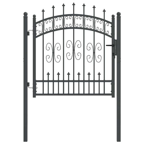 Vidaxl hekpoort met spear boven kampen 103 x 100 cm vergrendelbaar