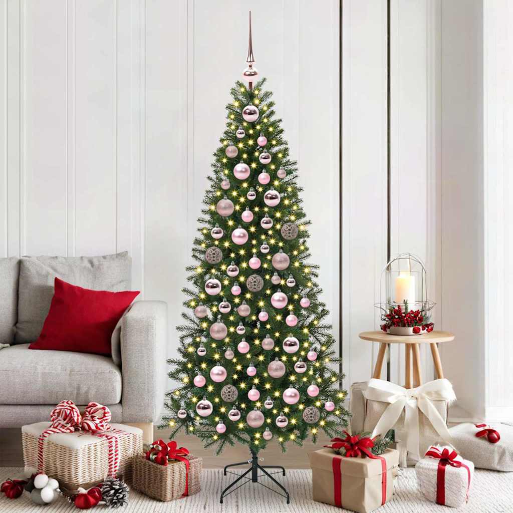 Vidaxl kerstbal set 120 st 300 led's warmwit ø 6 cm