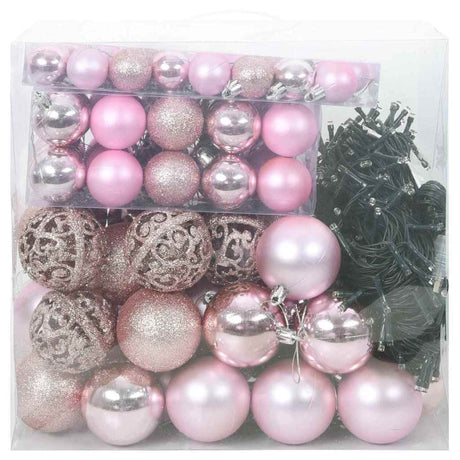 Vidaxl kerstbal set 120 st 300 led's warmwit ø 6 cm