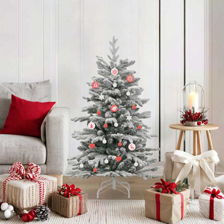 Vidaxl kerstbal set 40 st rood en wit ø 6 cm kunststof