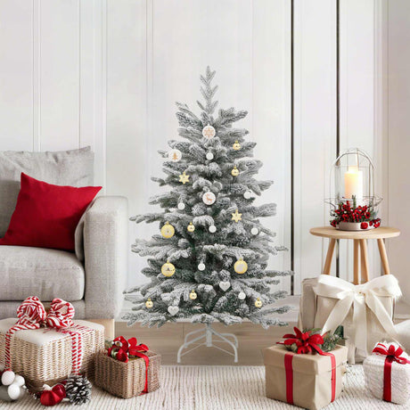 Vidaxl kerstbal set 40 st wit en goud ø 6 cm kunststof