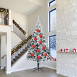 Vidaxl kerstbal set xxl 4 st rood ø 20 cm kunststof