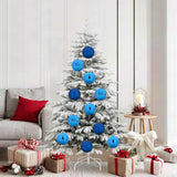 Vidaxl kerstbal set xl 9 st blauw ø 15 cm kunststof