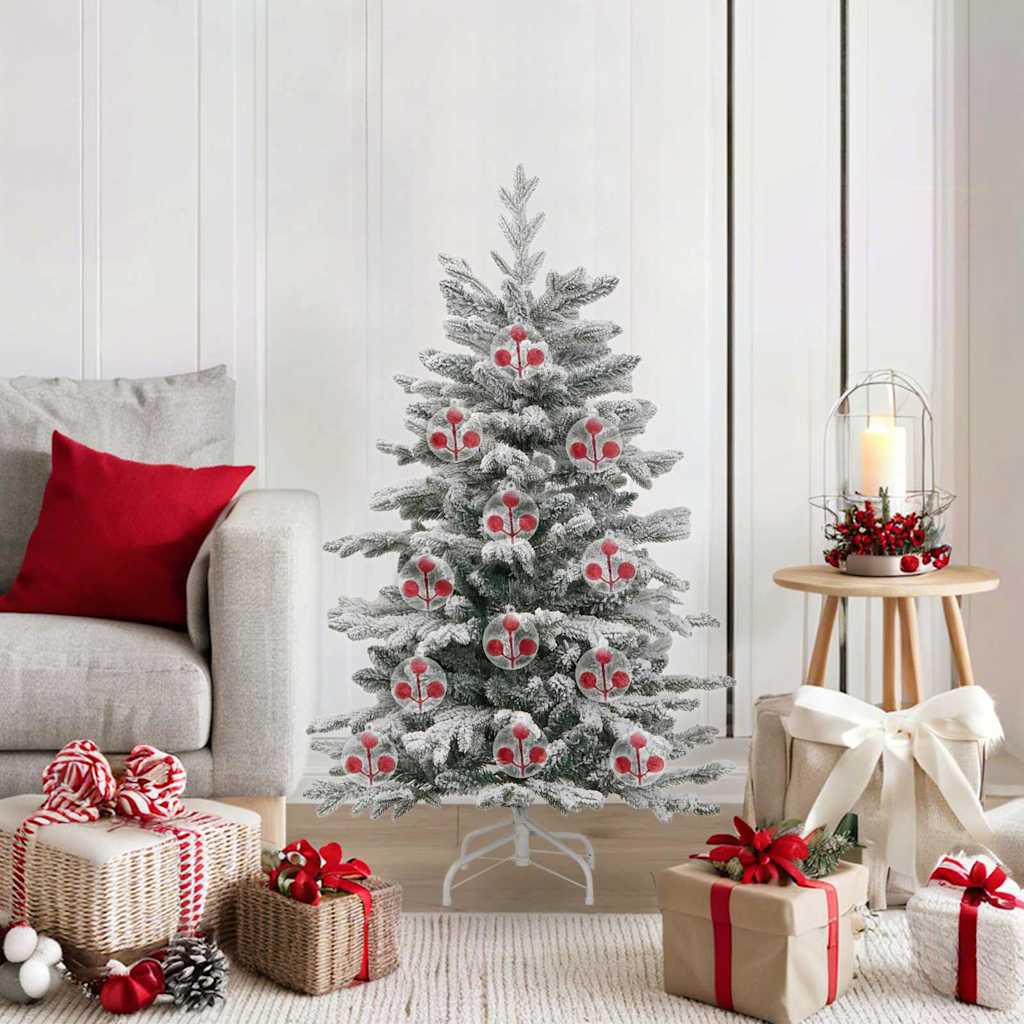Vidaxl kerstbal set 25 st transparant ø 10 cm kunststof