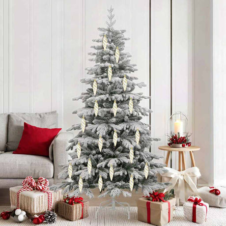 Vidaxl kerst spiralvorm bal 40 st goud 3 x 11 cm kunststof