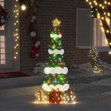 Vidaxl verlichte kerstboom met 3 cadeau dozen 2d warm wit meerkleurig
