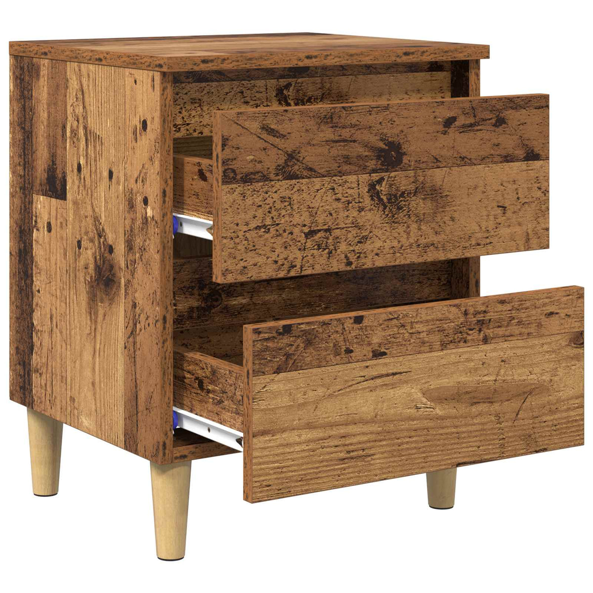 Vidaxl bedkast oud hout 40 x 35 x 50 cm bewerkt hout