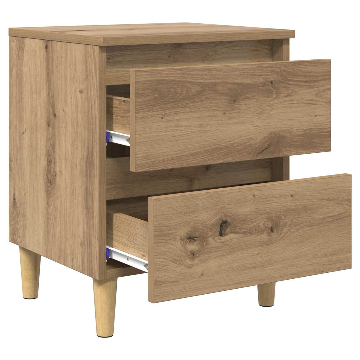 Vidaxl bedkast artisan eiken 40 x 35 x 50 cm bewerkt hout