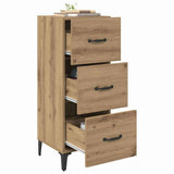 Vidaxl dressoir artisan eiken 34,5 x 34 x 90 cm bewerkt hout