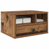 Vidaxl printerstand oud hout 40 x 32 x 24 cm bewerkt hout
