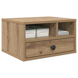 Vidaxl printerstand artisan eiken 40 x 32 x 24 cm bewerkt hout