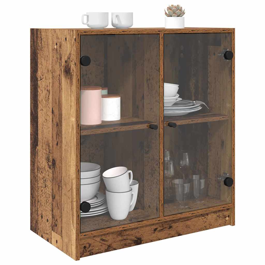 Vidaxl bijzetkast oud hout 68 x 37 x 75,5 cm bewerkt hout