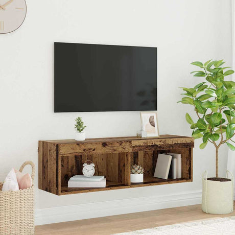 Vidaxl tv-meubelset oud hout bewerkt hout