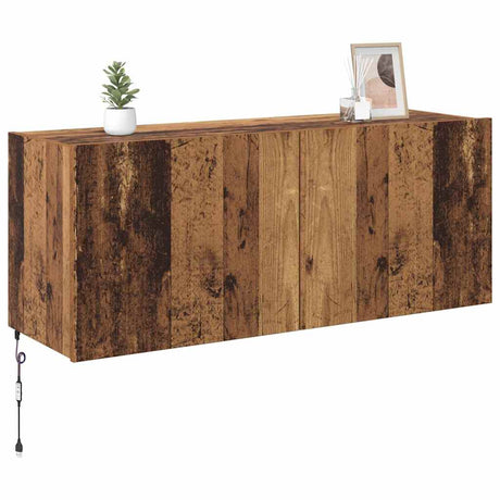 Vidaxl tv wandkast oud hout bewerkt hout
