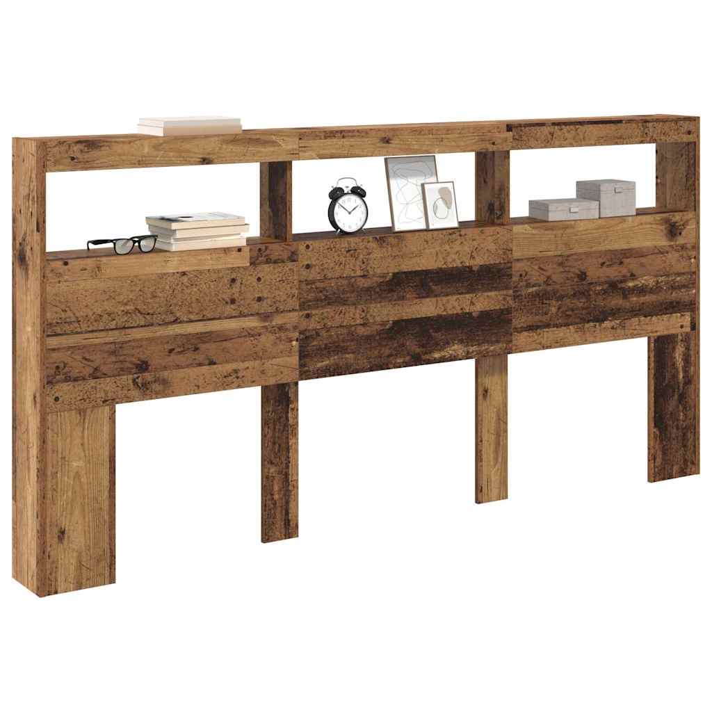 Vidaxl hoofdbord oud hout bewerkt hout