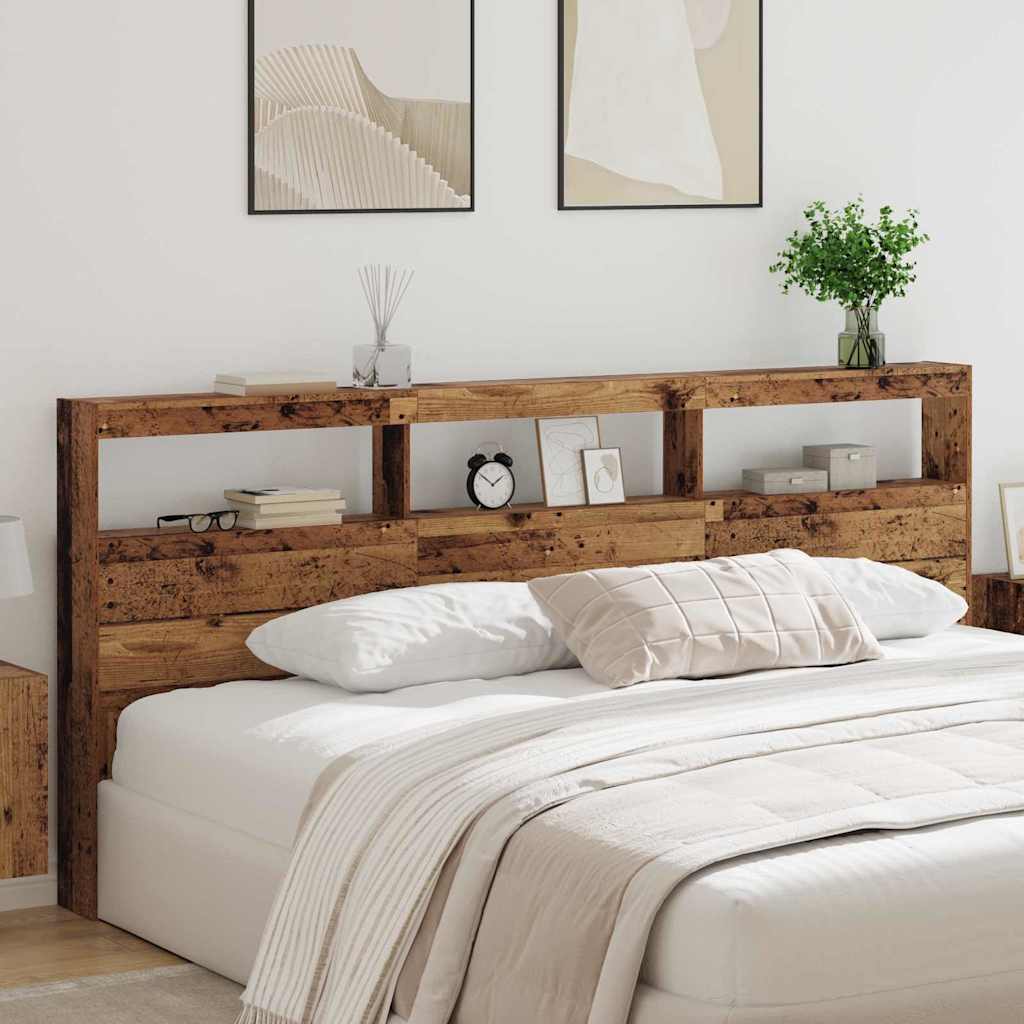 Vidaxl hoofdbord oud hout bewerkt hout