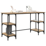 Vidaxl bureau artisan eiken bewerkt hout 140 x 50 x 75 cm