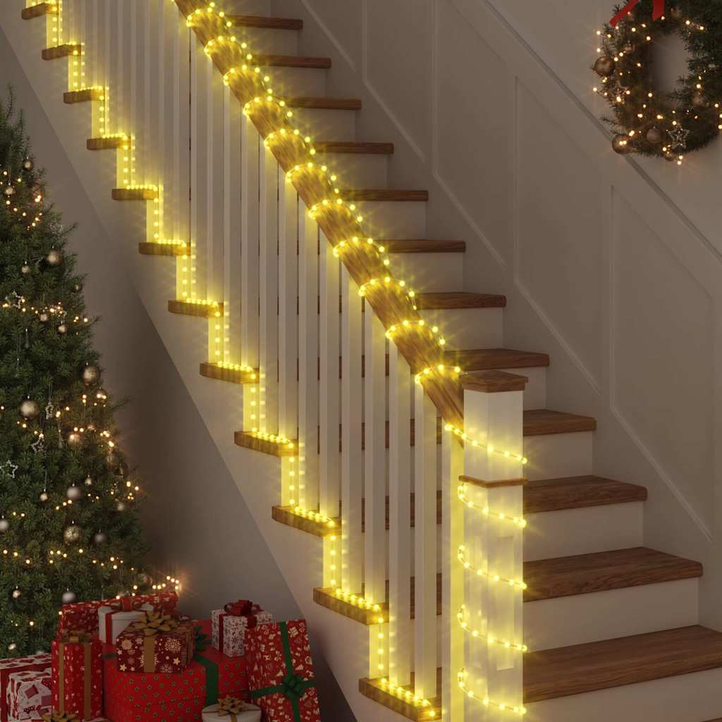 Vidaxl touwenlicht met touwlichten warmwit 100 m pvc