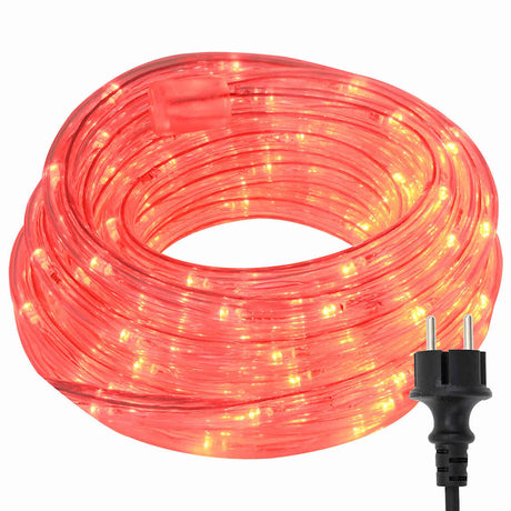 Vidaxl touwenlicht met touwlichten rood 50 m pvc
