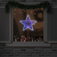Vidaxl kerstster 72 led's koud wit 51,5 x 50 x 0,65 cm ijzer