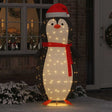Vidaxl sneeuw pinguïn figuur met 600 led warmwit 78 x 178 cm stof