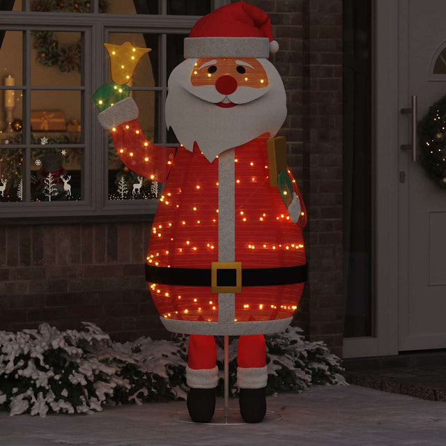 Vidaxl kerstman 200 led's warmwit 100 x 180 cm stof