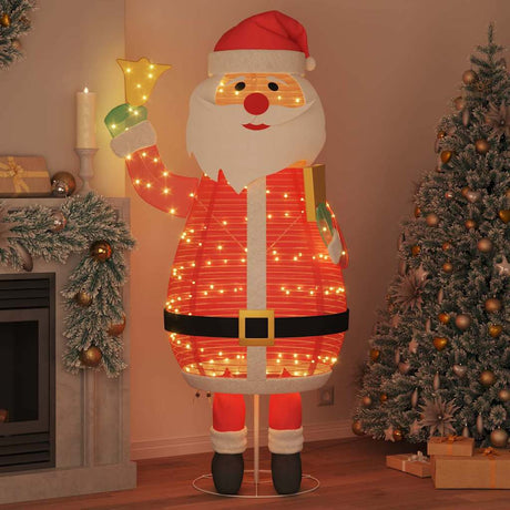 Vidaxl kerstman warmwit 100 x 180 cm stof 200 led's