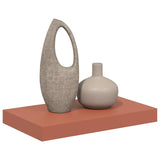Vidaxl wandplank muurmontage rood 40 x 23,5 x 3,8 cm bewerkt hout