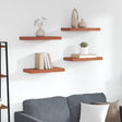 Vidaxl wandplank 4 st rood 50 x 23,5 x 3,8 cm bewerkt hout