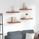 Vidaxl wandplank 4 st rood 50 x 23,5 x 3,8 cm bewerkt hout