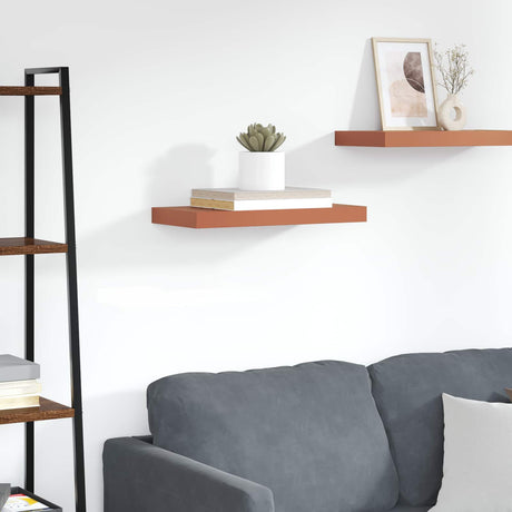 Vidaxl wandplank muurmontage rood 60 x 23,5 x 3,8 cm bewerkt hout