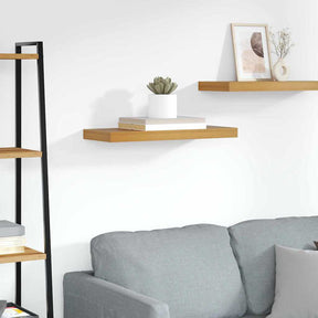 Vidaxl wandplank muurmontage bruin 60 x 23,5 x 3,8 cm bewerkt hout