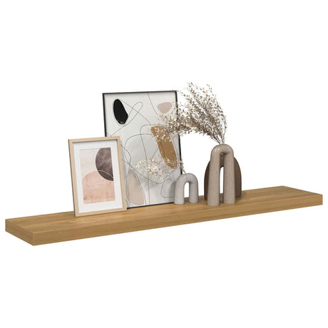 Vidaxl wandplank muurmontage bruin 120 x 23,5 x 3,8 cm bewerkt hout