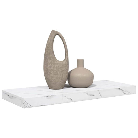 Vidaxl wandplank muurmontage wit marmer 60 x 23,5 x 3,8 cm