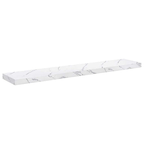 Vidaxl wandplank muurmontage wit marmer 120 x 23,5 x 3,8 cm