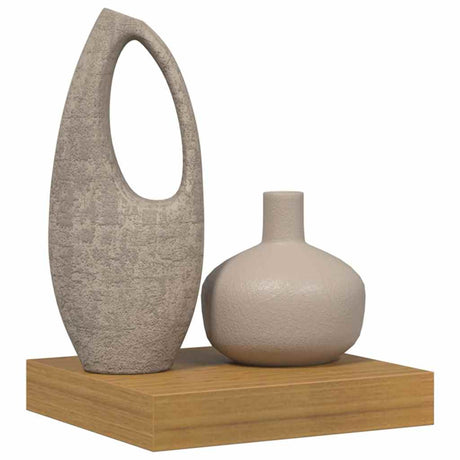 Vidaxl wandplank muurmontage beige 23 x 23,5 x 3,8 cm bewerkt hout