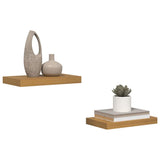 Vidaxl wandplank 2 st beige 40 x 23,5 x 3,8 cm bewerkt hout