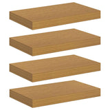 Vidaxl wandplank 4 st beige 40 x 23,5 x 3,8 cm bewerkt hout
