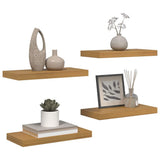 Vidaxl wandplank 4 st beige 50 x 23,5 x 3,8 cm bewerkt hout