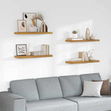 Vidaxl wandplank 4 st beige 90 x 23,5 x 3,8 cm bewerkt hout